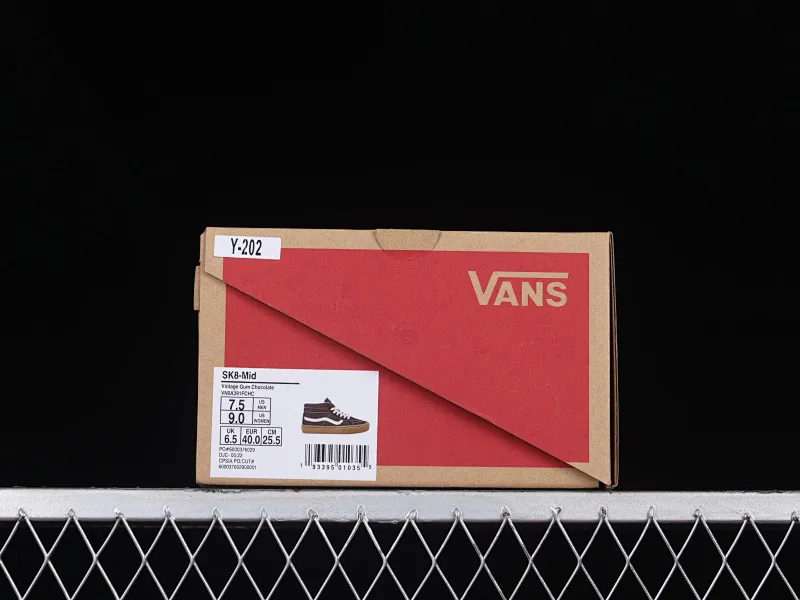 All categories Vans Vans series Vans Mid Vans China Vans SK8-Mid brown rubber retro mid-top professional skateboard shoes VN0A391FCHC